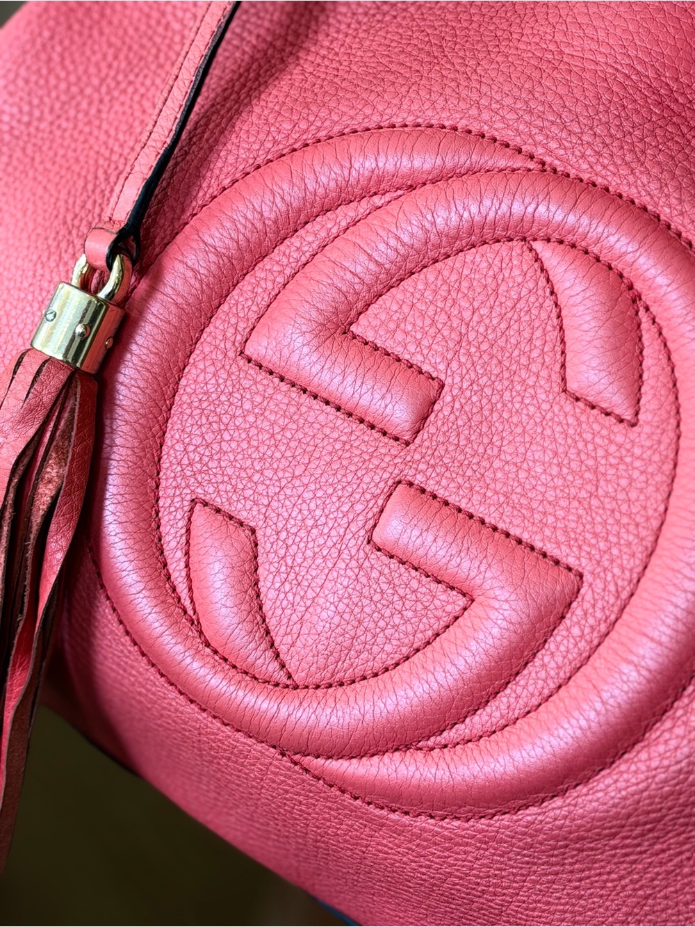 Gucci Soho Pink Leather Chain Shoulder Bag - Picture 4 of 12